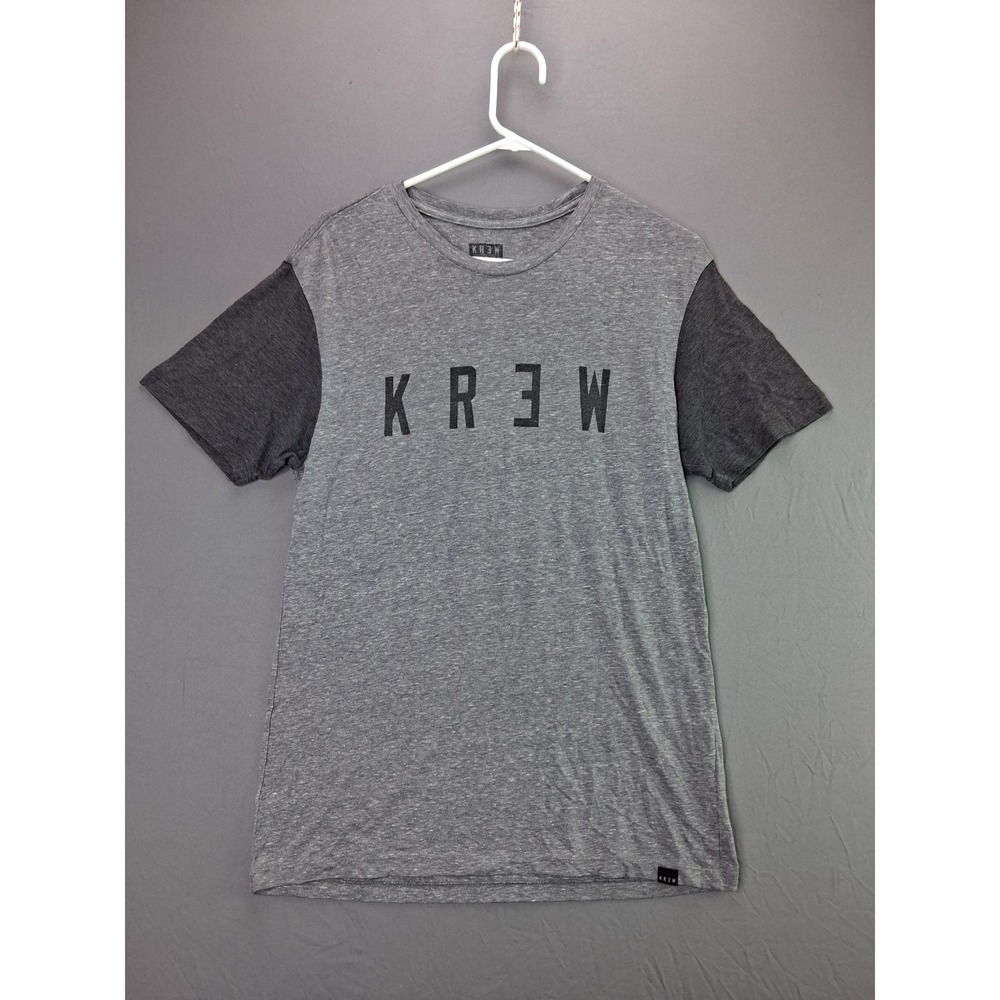 KR3W T-Shirt Custom Tailored Fit Medium Grey Short Sleeve Skate Graphic Tee